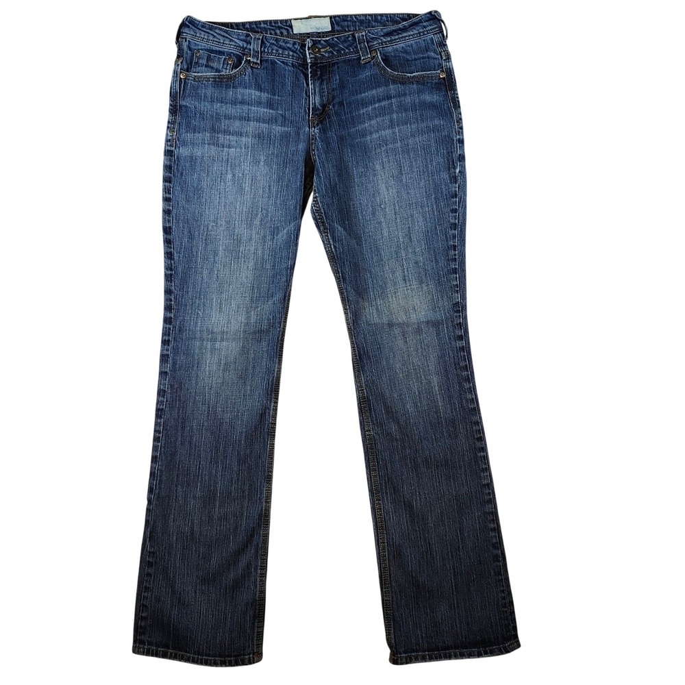 Maurices Kelli Straight Leg Jeans Womens 13/14 Long‎ Medium Wash Blue Denim
